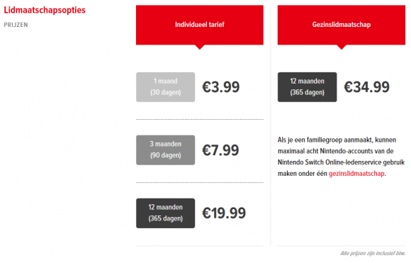 Nintendo maakt tarieven informatie van Switch bekend - Gamersnet.nl